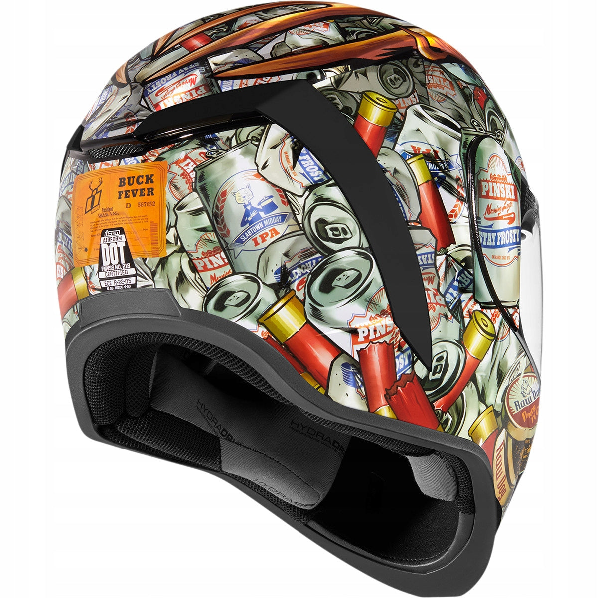 MOTORCYCLE HELMET ICON AIRFORM BUCKFEVER DOT ECE 3xGRATIS r.L Manufacturer HJC