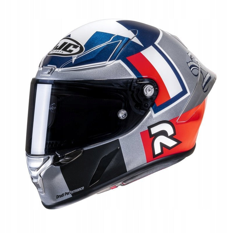 MOTORCYCLE HELMET INTEGRAL HJC RPHA1 BEN SPIES SILVERSTAR SILVER