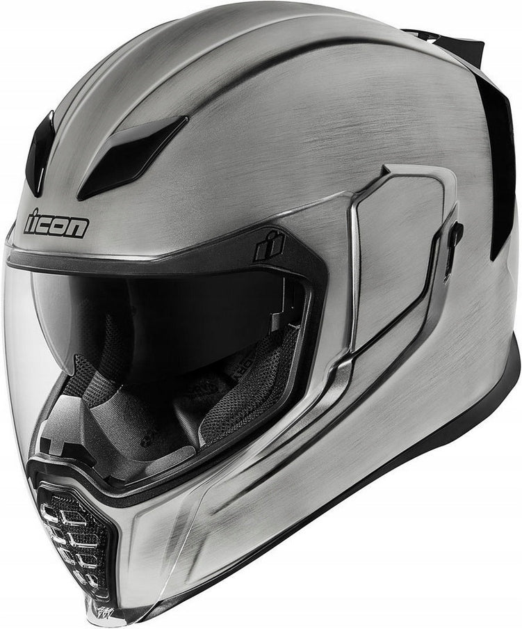 MOTORCYCLE HELMET INTEGRAL ICON AIRFLITE QUICK SILVER DOT r.M 3xGRATIS Manufacturer Icon