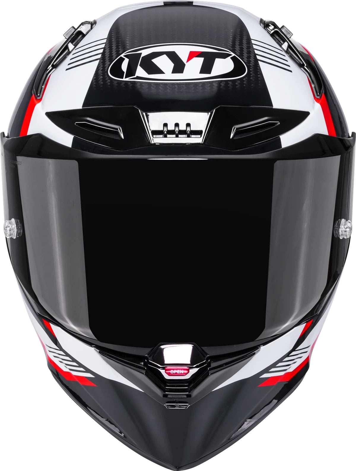 MOTORCYCLE HELMET INTEGRAL KYT R1R CARBON ZONE RED ECE 22.06 SIZE. S Manufacturer's catalog number Y6R10007.3
