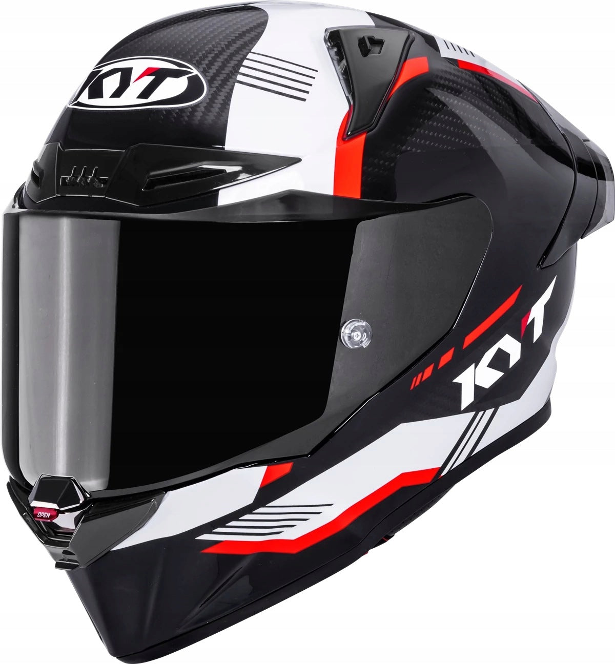 MOTORCYCLE HELMET INTEGRAL KYT R1R CARBON ZONE RED ECE 22.06 SIZE. S
