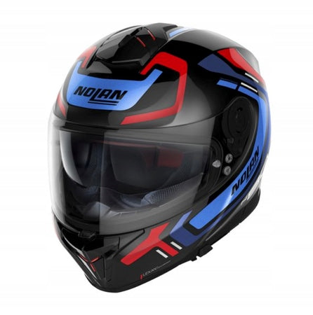 MOTORCYCLE HELMET INTEGRAL NOLAN N80-8 CLASSIC N-COM ALLY BLACK RED BLUE