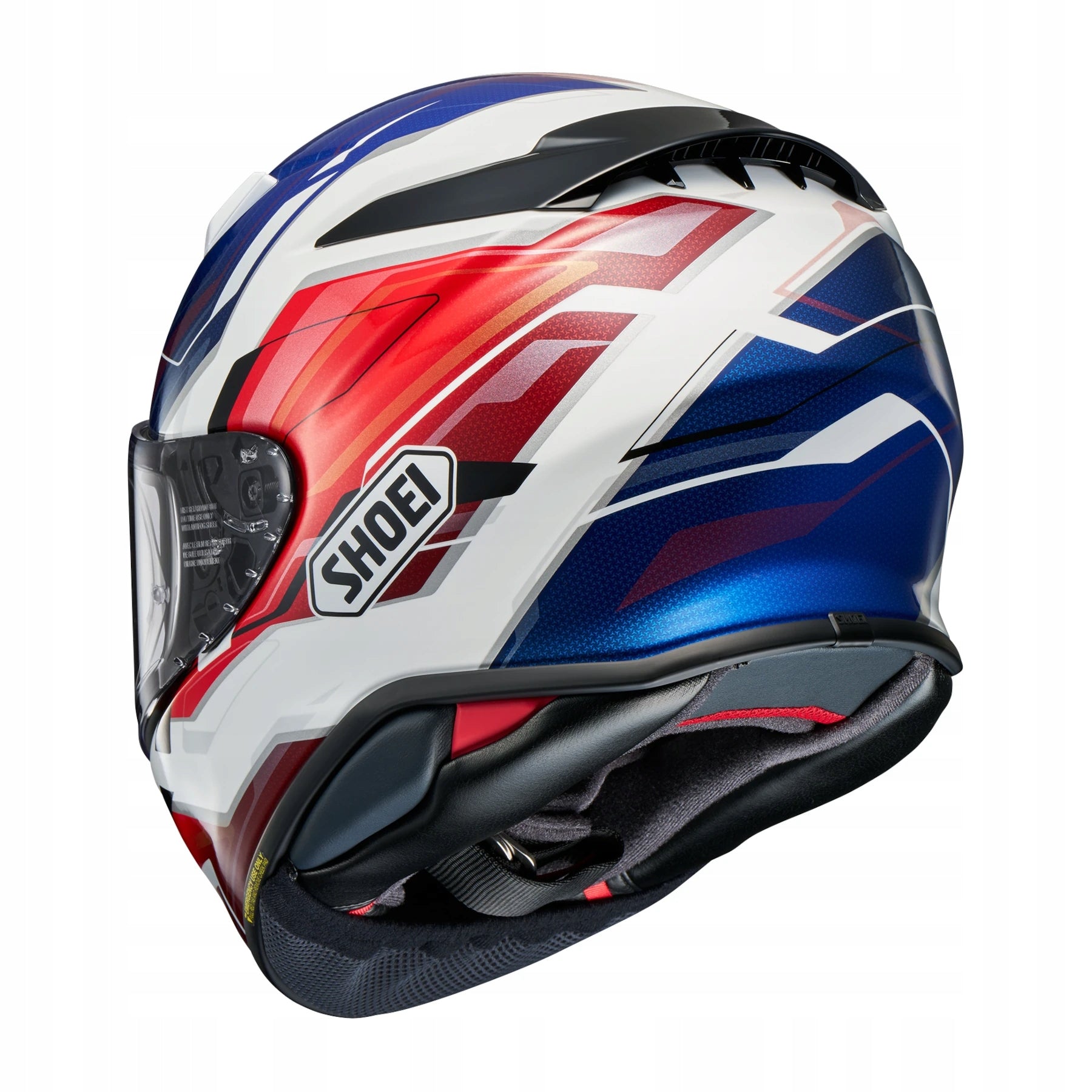 MOTORCYCLE HELMET INTEGRAL SHOEI NXR2 CAPRICCIO TC-10 BLUE/RED PINLOCK M Manufacturer's catalog number 11.16.123.4