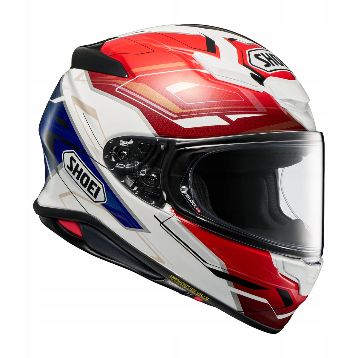 MOTORCYCLE HELMET INTEGRAL SHOEI NXR2 CAPRICCIO TC-10 BLUE/RED PINLOCK M Packaging status original