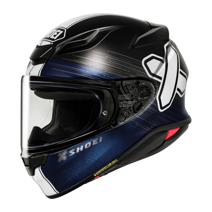 MOTORCYCLE HELMET INTEGRAL SHOEI NXR2 IDEOGRAPH TC-5 BLACK PINLOCK r. L