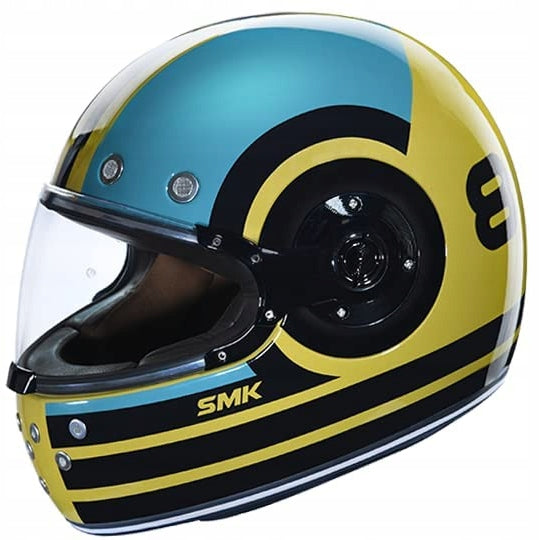 MOTORCYCLE HELMET INTEGRAL SMK RETRO GL428 GREEN GLOSS YELLOW S 55-56cm EAN (GTIN) 5906952656058