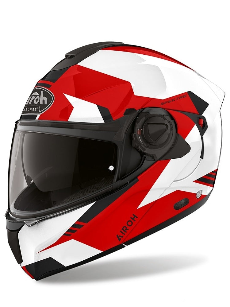 MOTORCYCLE HELMET JAW MODULAR AIROH SPECKTRE CLEVER RED GLOSS