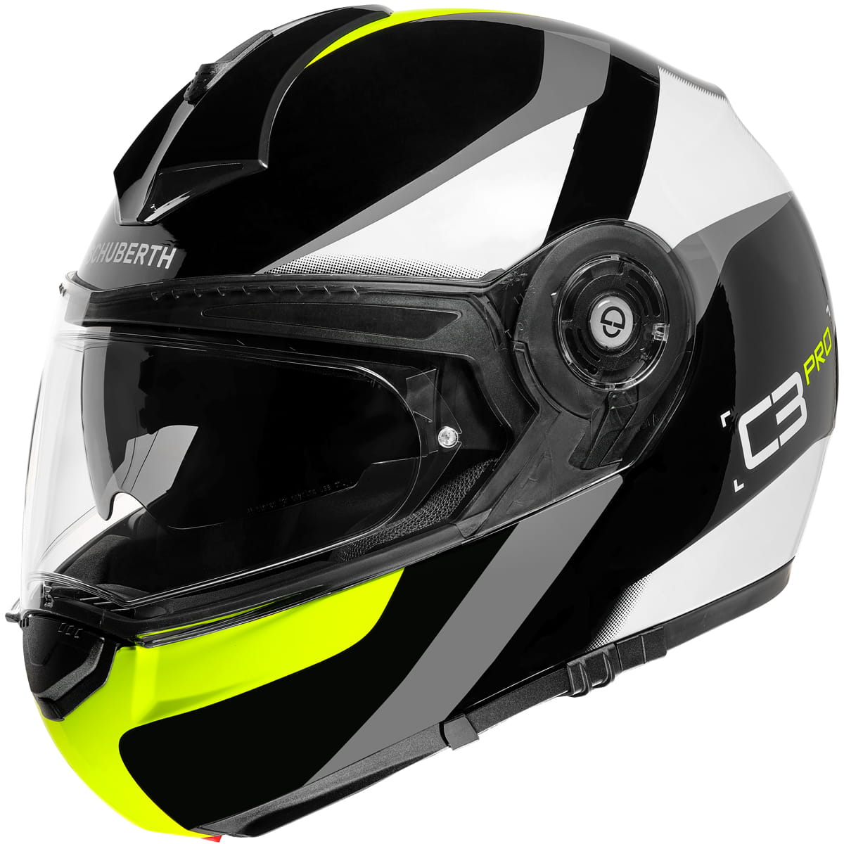 MOTORCYCLE HELMET JAW MODULAR SCHUBERTH C3 PRO SESTANTE YELLOW