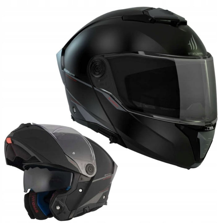 MOTORCYCLE HELMET JAW MT ATOM 2 SV SOLID BLACK MATT