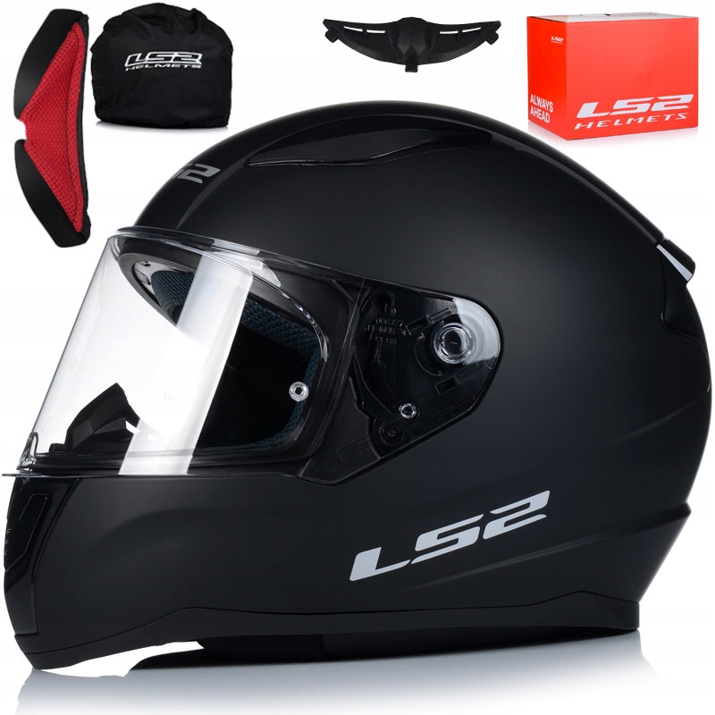 MOTORCYCLE HELMET | LS2 FF353 BLACK MATT | INTEGRAL PINLOCK SYSTEM