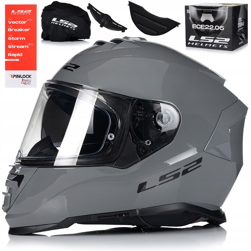 MOTORCYCLE HELMET LS2 FF800 STORM II NARDO + PINLOCK + BLEND ECER 22.06