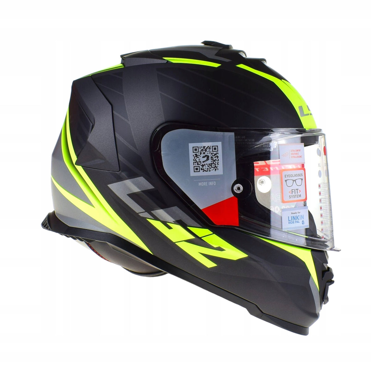 MOTORCYCLE HELMET LS2 FF800 STORM II NERVE BLENDA + PINLOCK rL Manufacturer's catalog number FF800 NERVE HV BLACK L