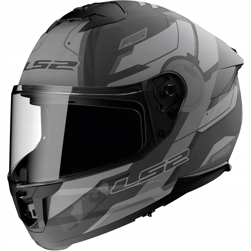 MOTORCYCLE HELMET LS2 FF808 STREAM II SHADOW M.TITANIUM GREY-06 size XS