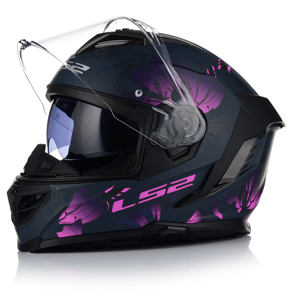 MOTORCYCLE HELMET LS2 FF818 STORM III BURST WOMEN + PINLOCK + BLEND Packaging status original