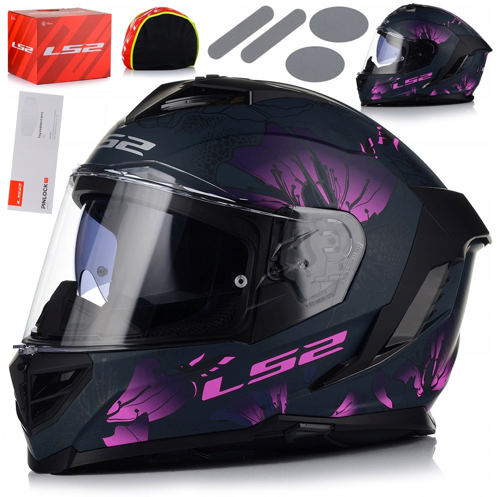 MOTORCYCLE HELMET LS2 FF818 STORM III BURST WOMEN + PINLOCK + BLEND