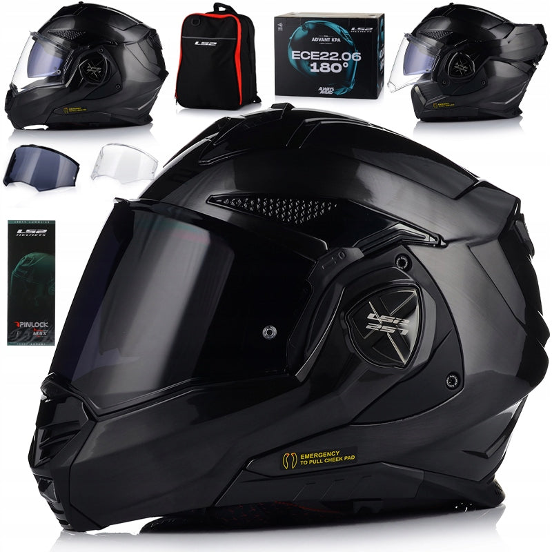 MOTORCYCLE HELMET | LS2 FF901 ADVANT X 180 | JAWS + PINLOCK + BACKPACK 2X