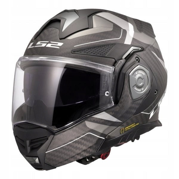MOTORCYCLE HELMET LS2 FF901 ADVANT X CARBON HORIZON SILVER GREY XL Packaging status original
