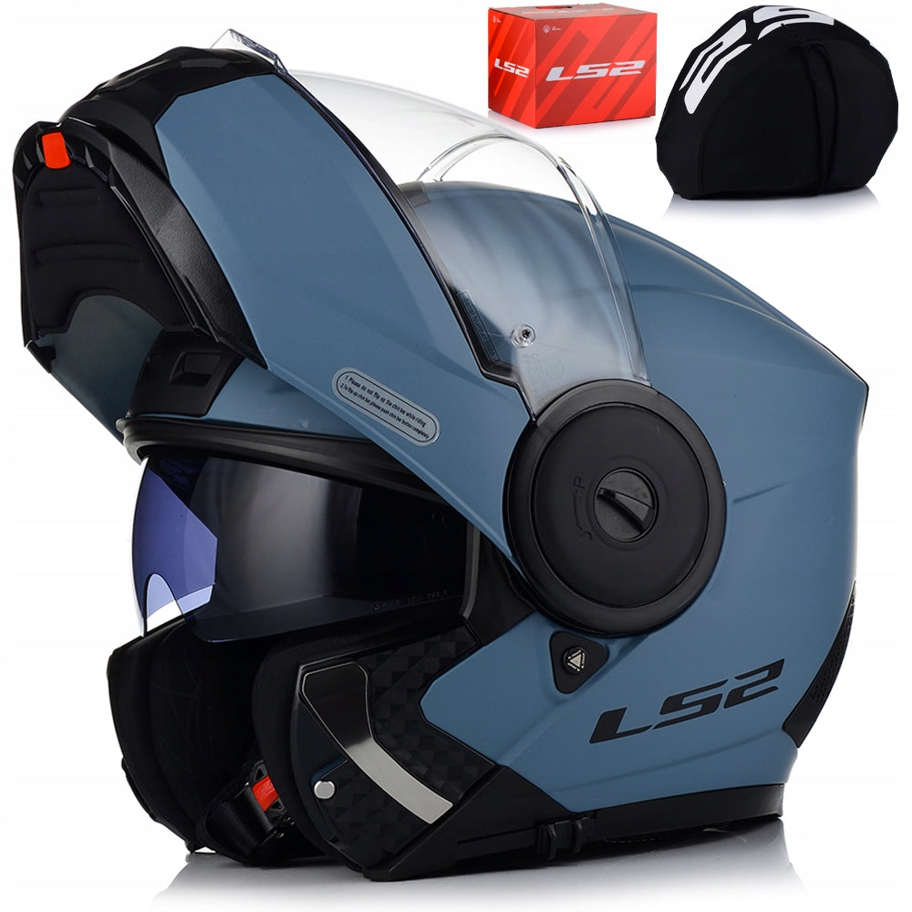 MOTORCYCLE HELMET | LS2 FF902 SCOPE II P/J | JAW MISTY BLUE + BLENDA