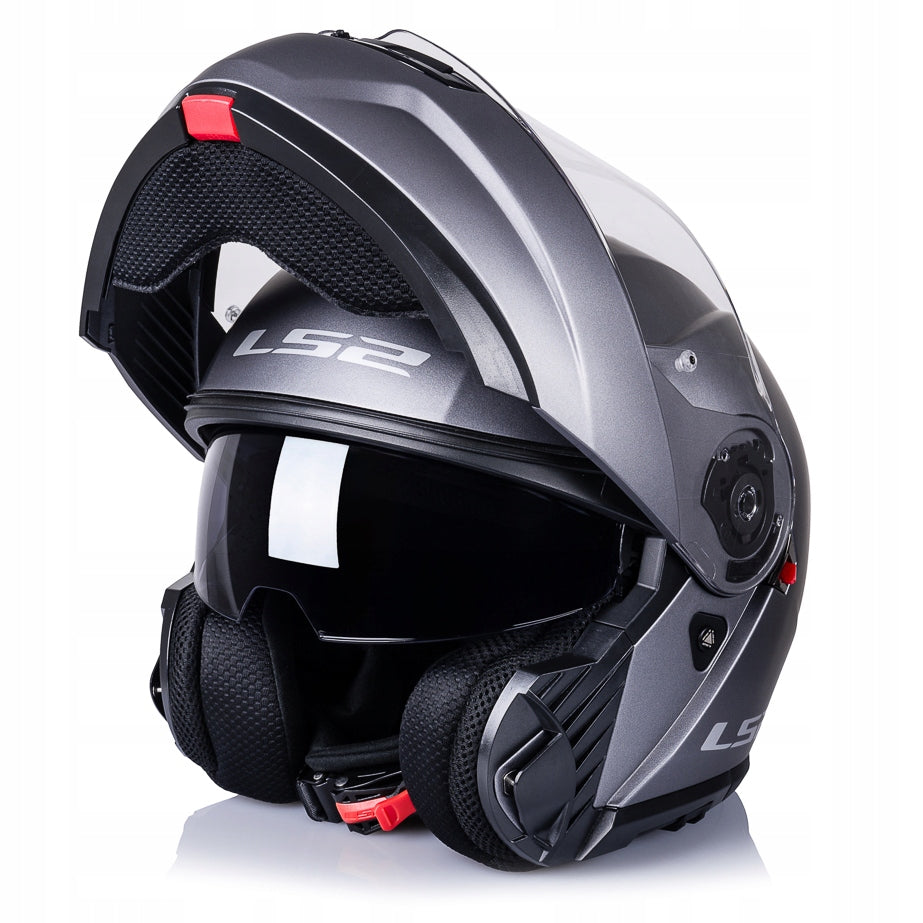MOTORCYCLE HELMET LS2 FF908 STROBE II SOLID MAT TITAN XS Size XS