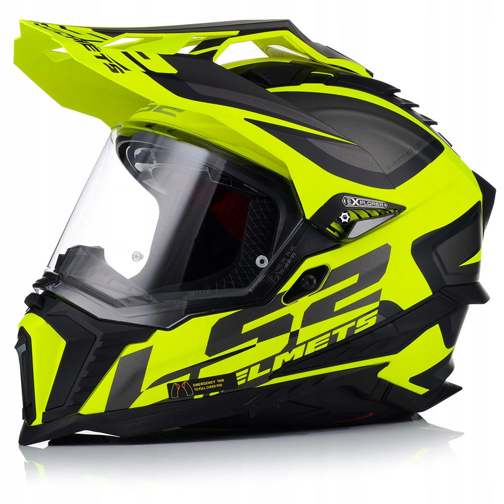 MOTORCYCLE HELMET LS2 MX701 EXPLORER ALTER FLUO MAT + PINLOCK + BLEND 22.06 Manufacturer LS2