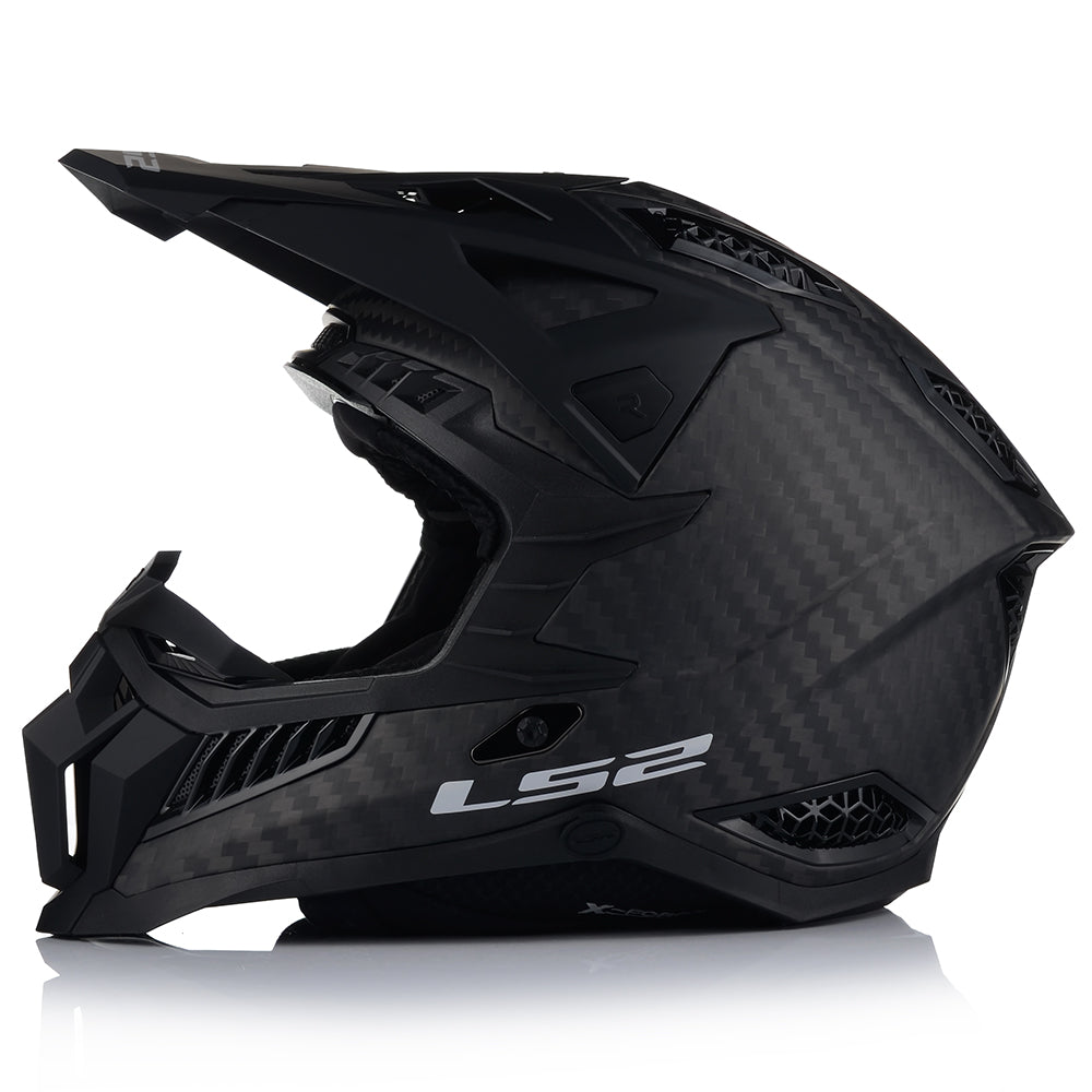 MOTORCYCLE HELMET LS2 MX703 CARBON X-FORCE MATT ENDURO CROSS QUAD ATV Packaging status original