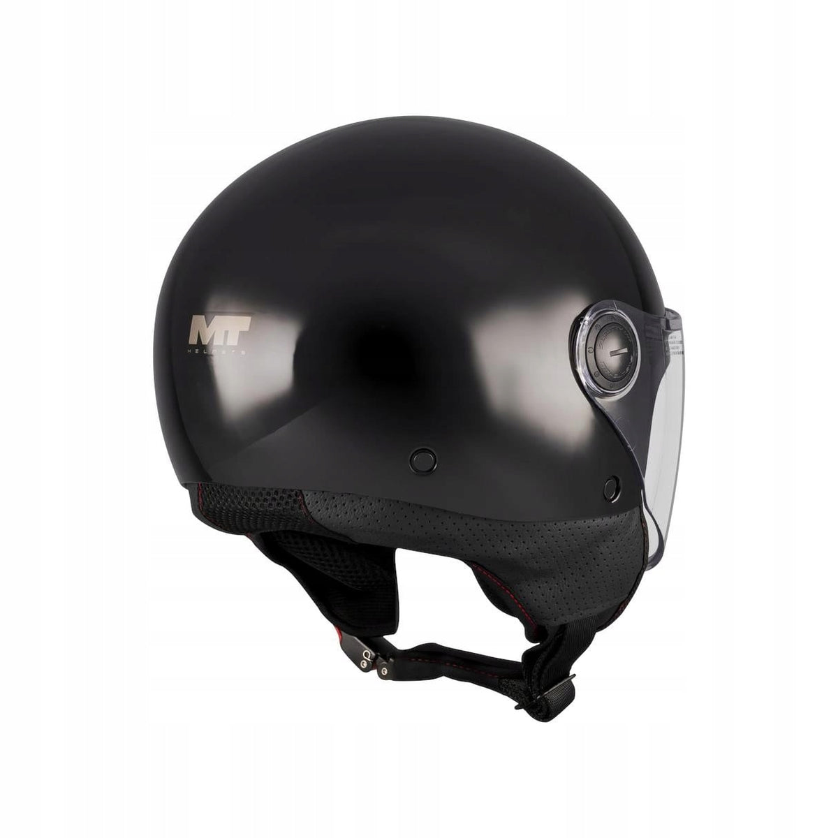 MOTORCYCLE HELMET MT STREET S OPEN JET GLOSS BLACK Manufacturer's catalog number 133800PA1106