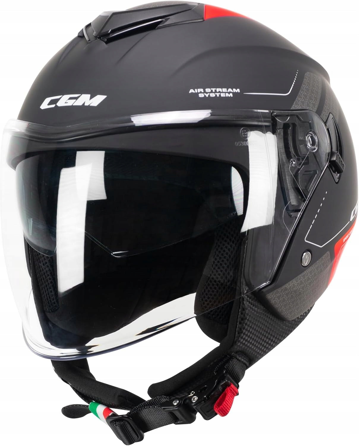 MOTORCYCLE HELMET OPEN FACE 126G MATT BLACK XXL 61CM Size XXXS
