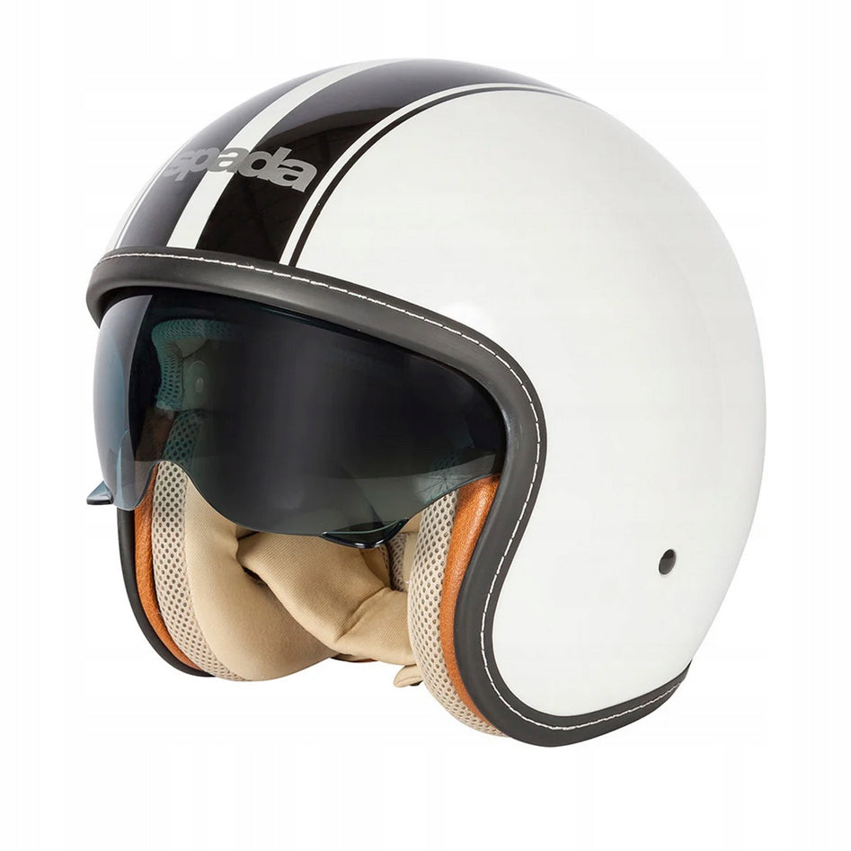 MOTORCYCLE HELMET OPEN JET FALLS OPO11 WHITE BLACK MATT XS 53-54cm EAN (GTIN) 5032173740075