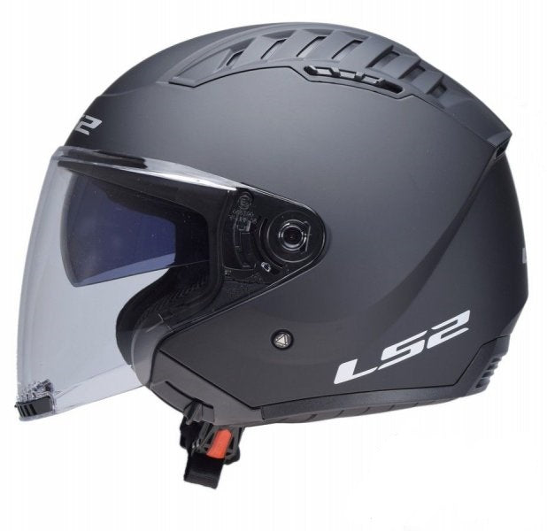 MOTORCYCLE HELMET OPEN JET LS2 COPTER II MATT BLACK SIZE S SCOOTER CHOPPER Manufacturer LS2