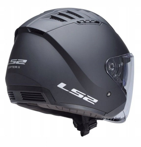 MOTORCYCLE HELMET OPEN JET LS2 COPTER II MATT BLACK SIZE S SCOOTER CHOPPER Manufacturer's catalog number AK3660010113