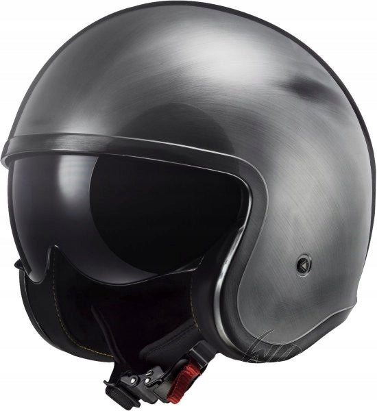 MOTORCYCLE HELMET OPEN LS2 OF599 SPITFIRE II JEANS TITANIUM XL