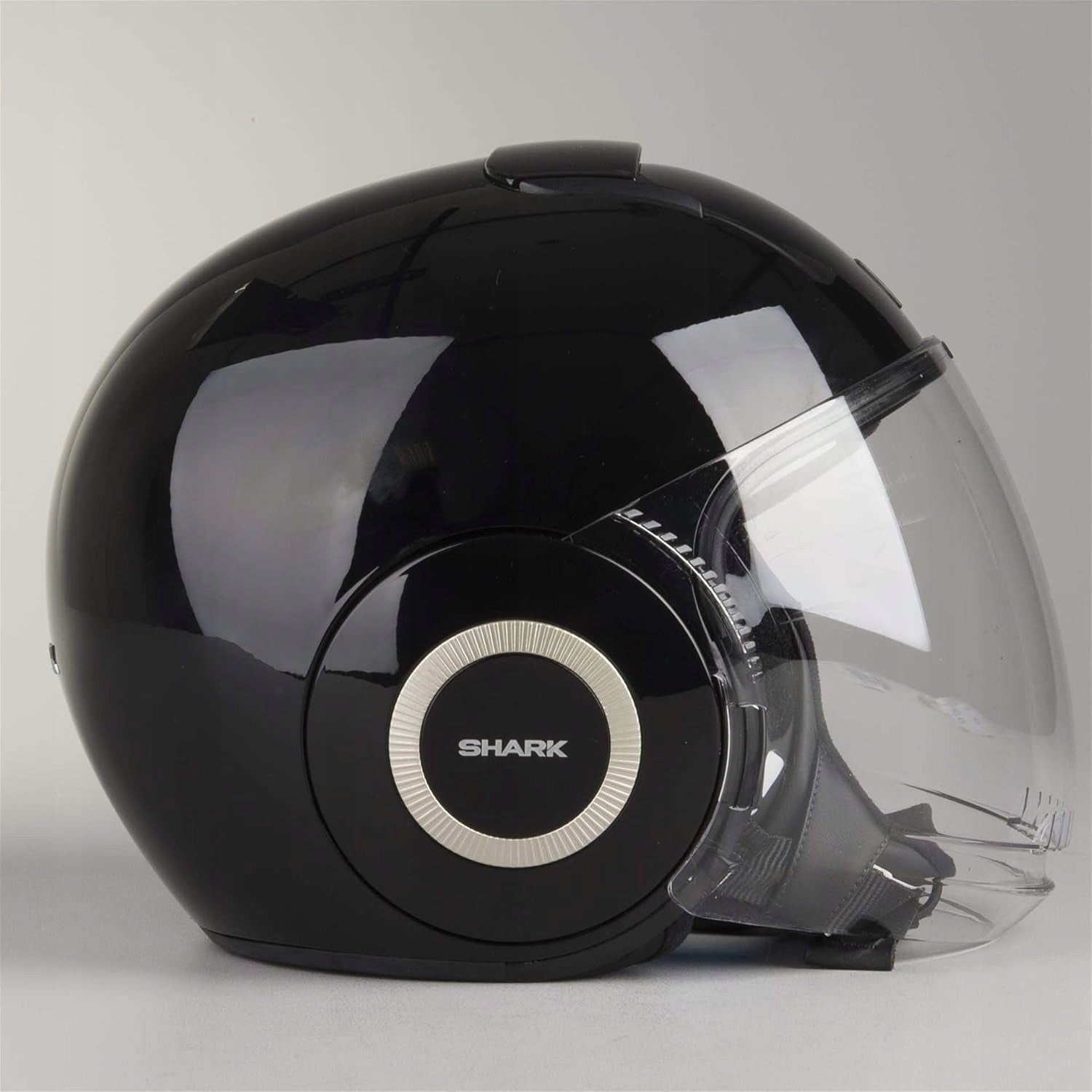 MOTORCYCLE HELMET OPEN SHARK NANO BLANK BLACK XS (53-54 cm) Visor Features enhanced scratch resistance