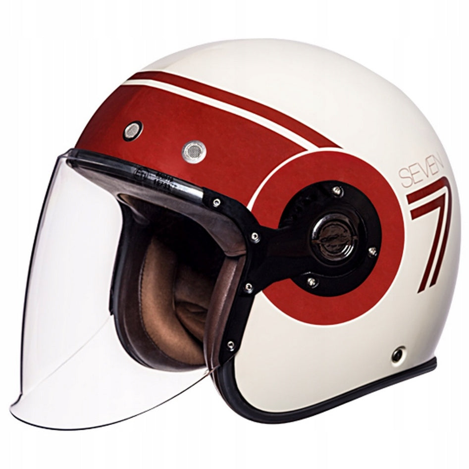 MOTORCYCLE HELMET OPEN SMK RETRO JET GL130 GLOSS WHITE M 57-58cm