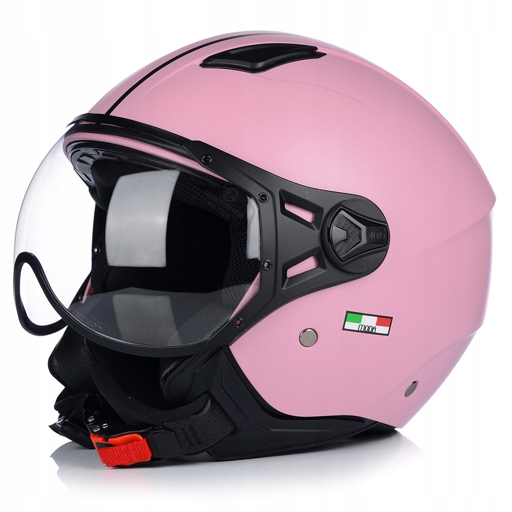 MOTORCYCLE HELMET OPEN | VITO FASHION PINK | WOMEN'S SCOOTER CHOPPER Manufacturer's catalog number 1225XS