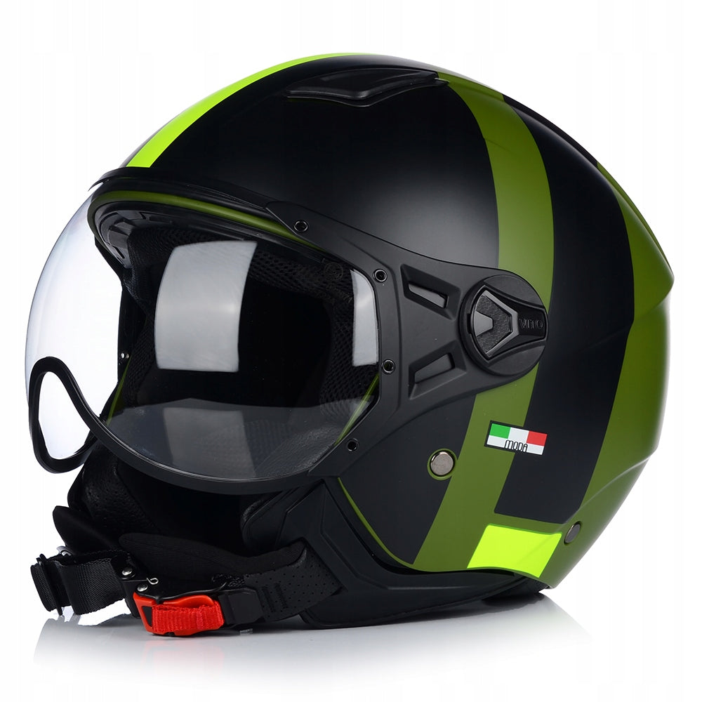 MOTORCYCLE HELMET OPEN | VITO FASHION RETRO MAT | SCOOTER CHOPPER ECE 22.06 Manufacturer's catalog number 1285L