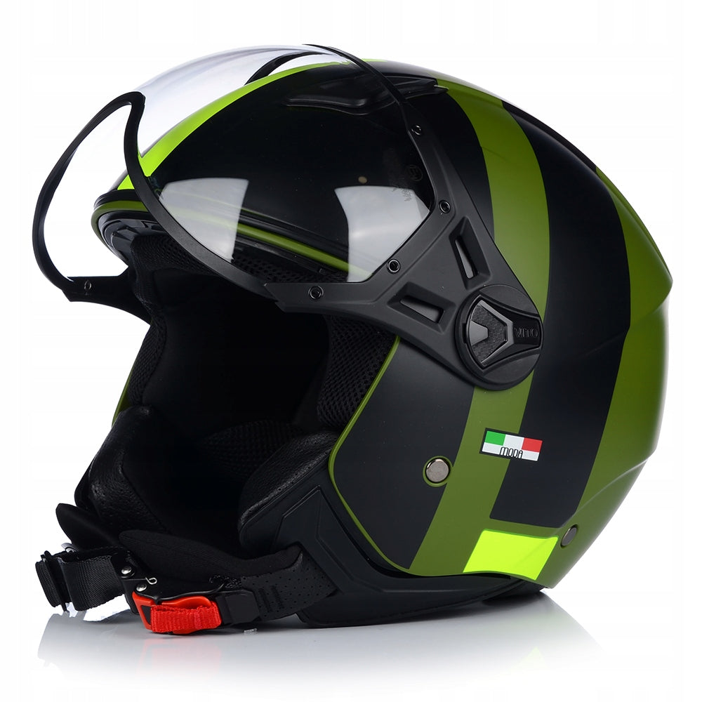 MOTORCYCLE HELMET OPEN | VITO FASHION RETRO MAT | SCOOTER CHOPPER ECE 22.06 Packaging status original