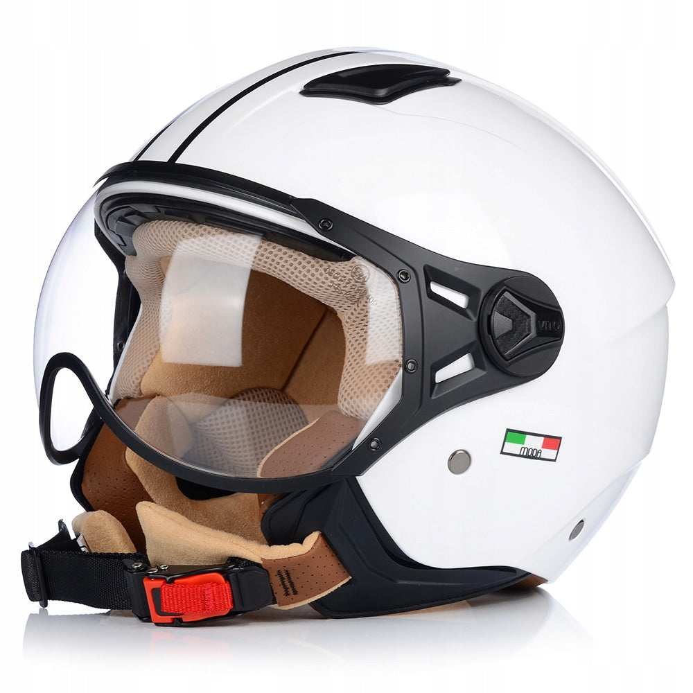 MOTORCYCLE HELMET OPEN | VITO FASHION WHITE | SCOOTER CHOPPER ECE 22.06 LIGHT Manufacturer's catalog number 1224XS