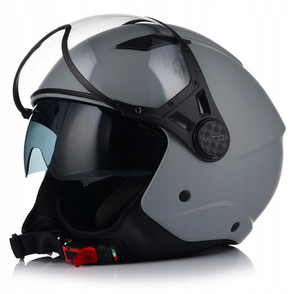 MOTORCYCLE HELMET OPEN | VITO LAVORI | SCOOTER CHOPPER ECE 22.06 + BLEND Packaging status original