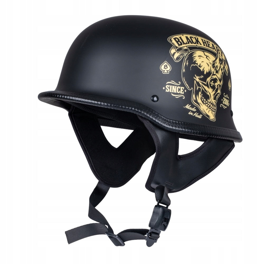 MOTORCYCLE HELMET OPEN W-TEC FELDBERG RETRO CHOPPER CRUISER SCOOTER DOT XL