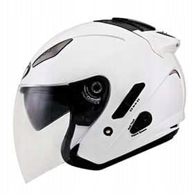 MOTORCYCLE HELMET OPEN WITH BLEND KYT HELLCAT M 57/28cm WHITE