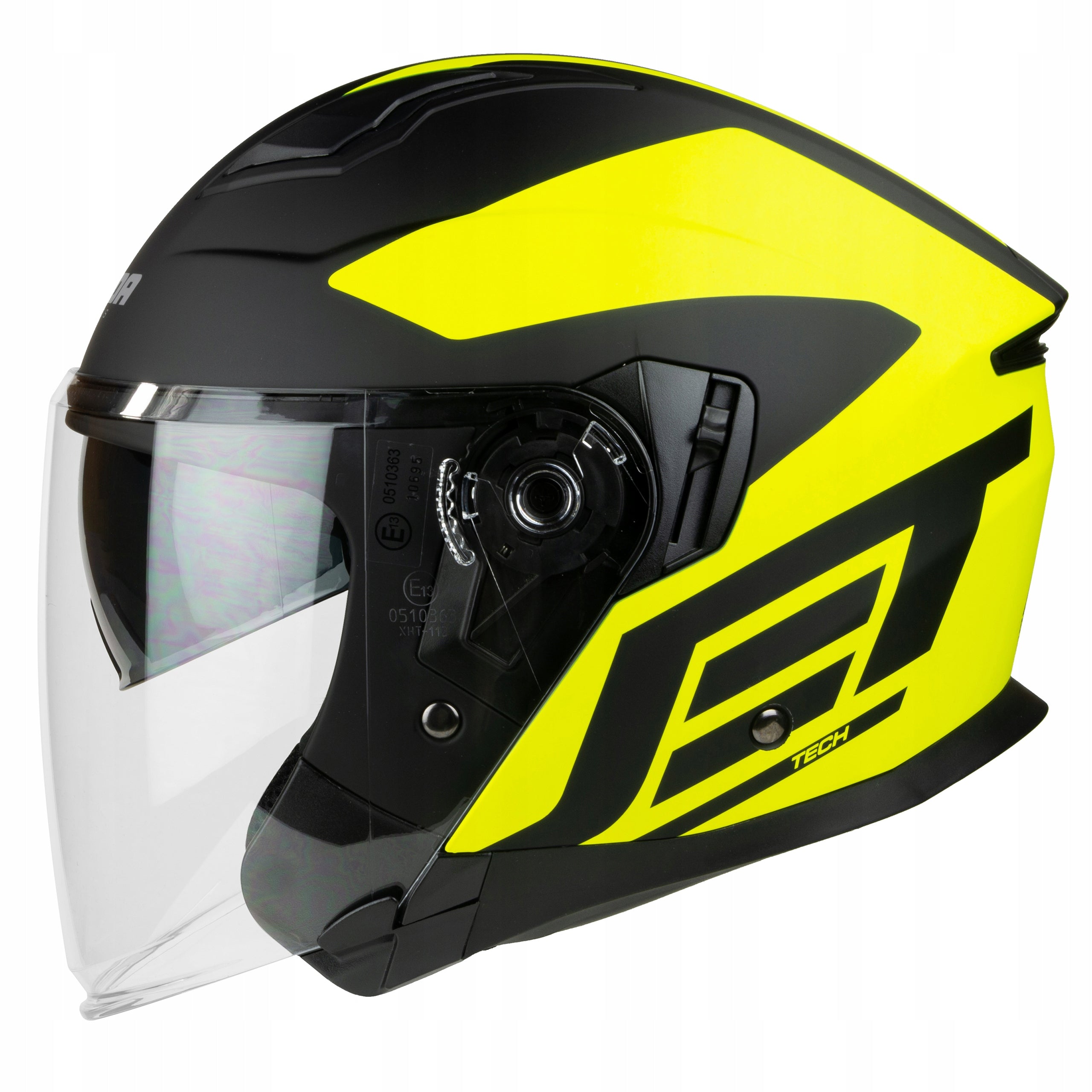 MOTORCYCLE HELMET REINFORCED WINDSCREEN JET CASSIDA NEW S