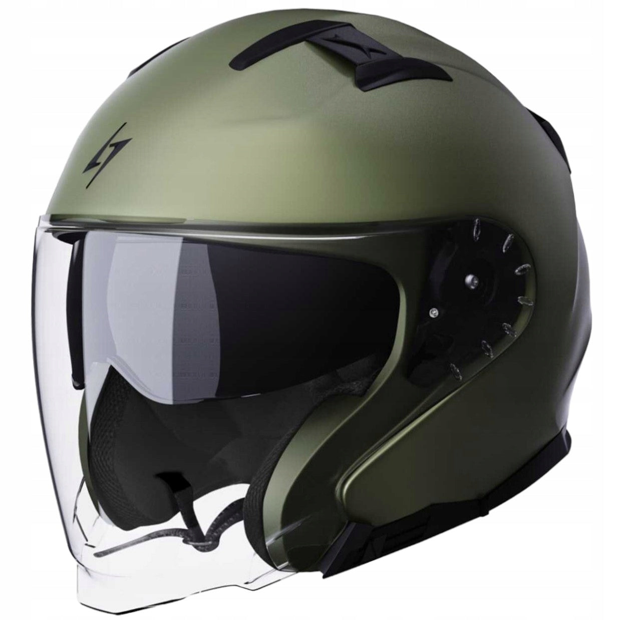 MOTORCYCLE HELMET RIVAL KAKI MATT LG