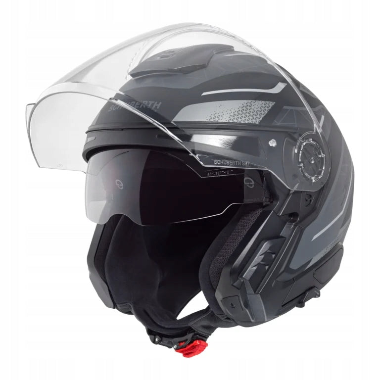 MOTORCYCLE HELMET SCHUBERTH J2 SIGMA GREY MATT OPEN WITH BLEND r. S Packaging status original