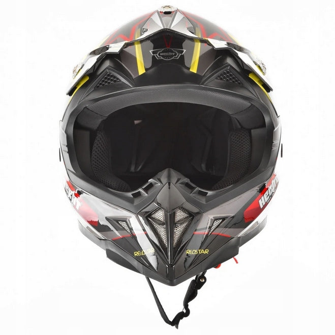 MOTORCYCLE HELMET SCOOTER QUAD ATV CROSS HOMOLOGATION HECHT 55915XL SIZE XL Size XL
