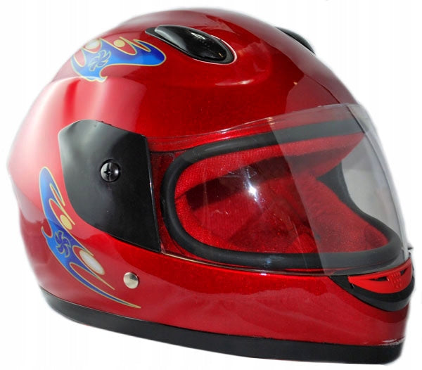 MOTORCYCLE HELMET SIZE S CHILDREN'S red for bike scooter elect quad