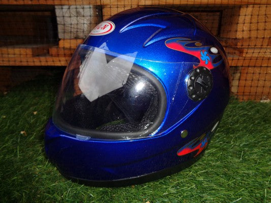 MOTORCYCLE HELMET SIZE S CHILDREN Size cm blue bicycle scooter e Manufacturer's catalog number XTR501-912M