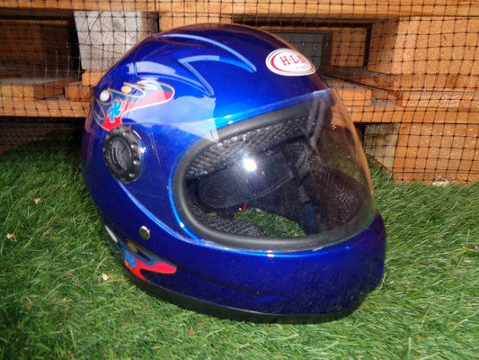 MOTORCYCLE HELMET SIZE S CHILDREN Size cm blue bicycle scooter e Packaging status original