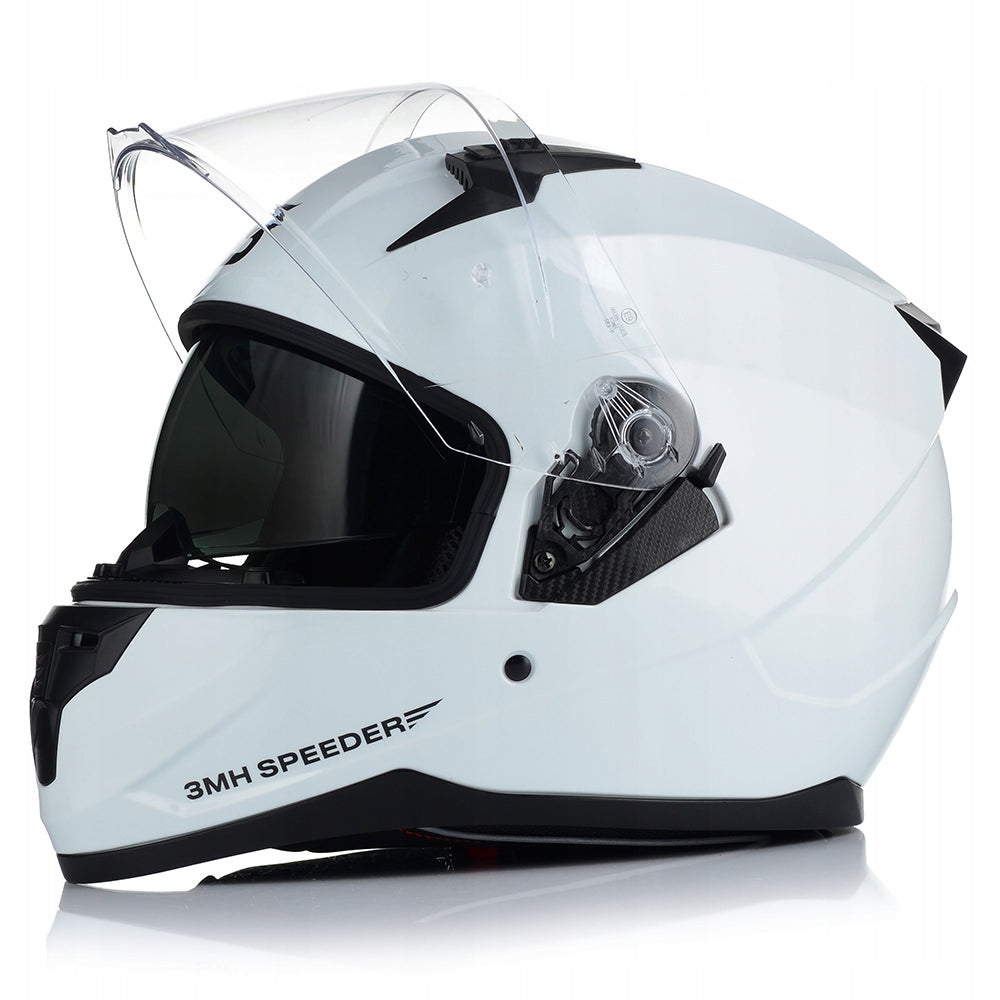MOTORCYCLE HELMET | SKA-P 3MHA | MONO WHITE AIR STREAM + BLEND ECER 22.06 Packaging status original