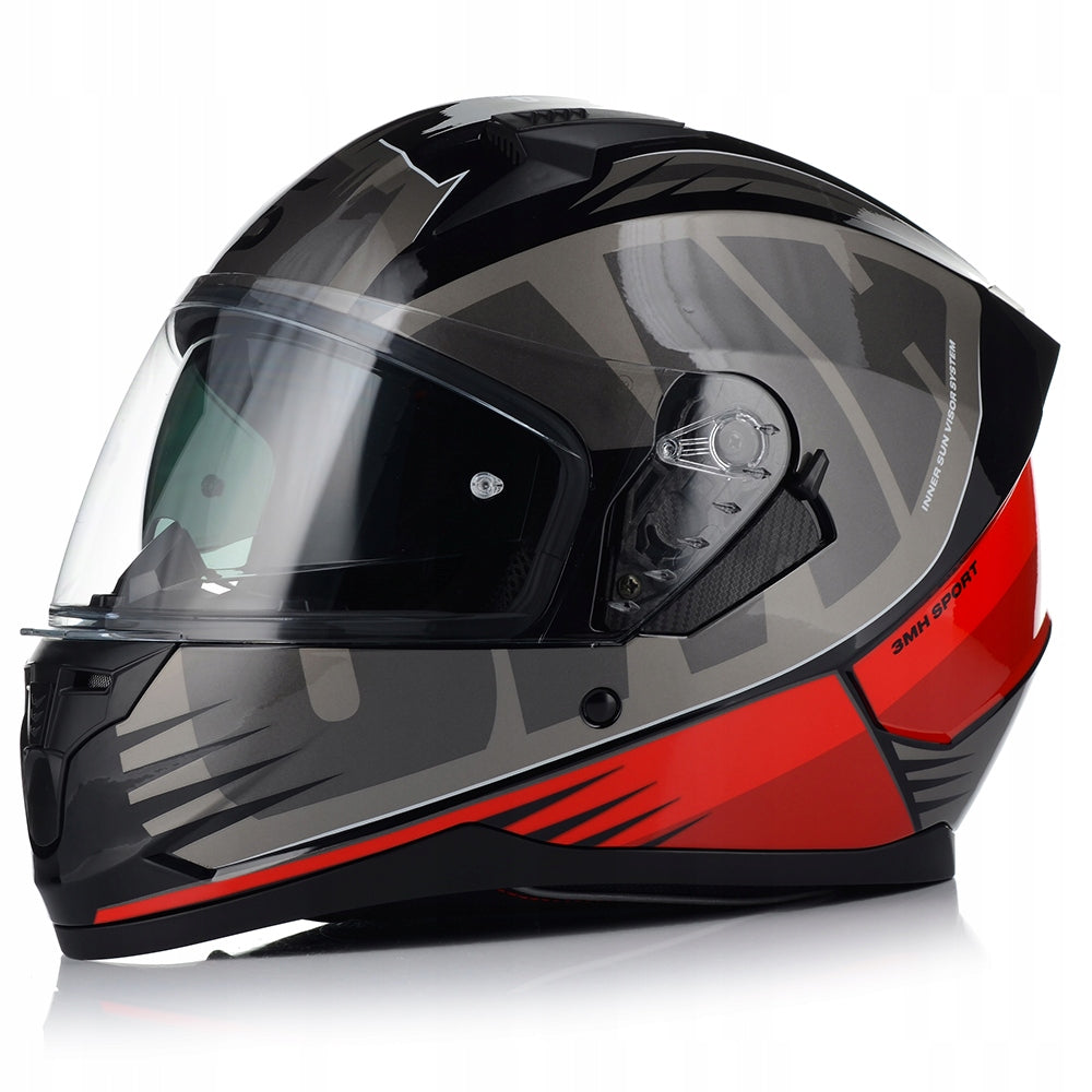MOTORCYCLE HELMET SKA-P 3MHA RED GLOSS PINLOCK SYSTEM + BLEND ECER 22.06 Manufacturer SKA-P