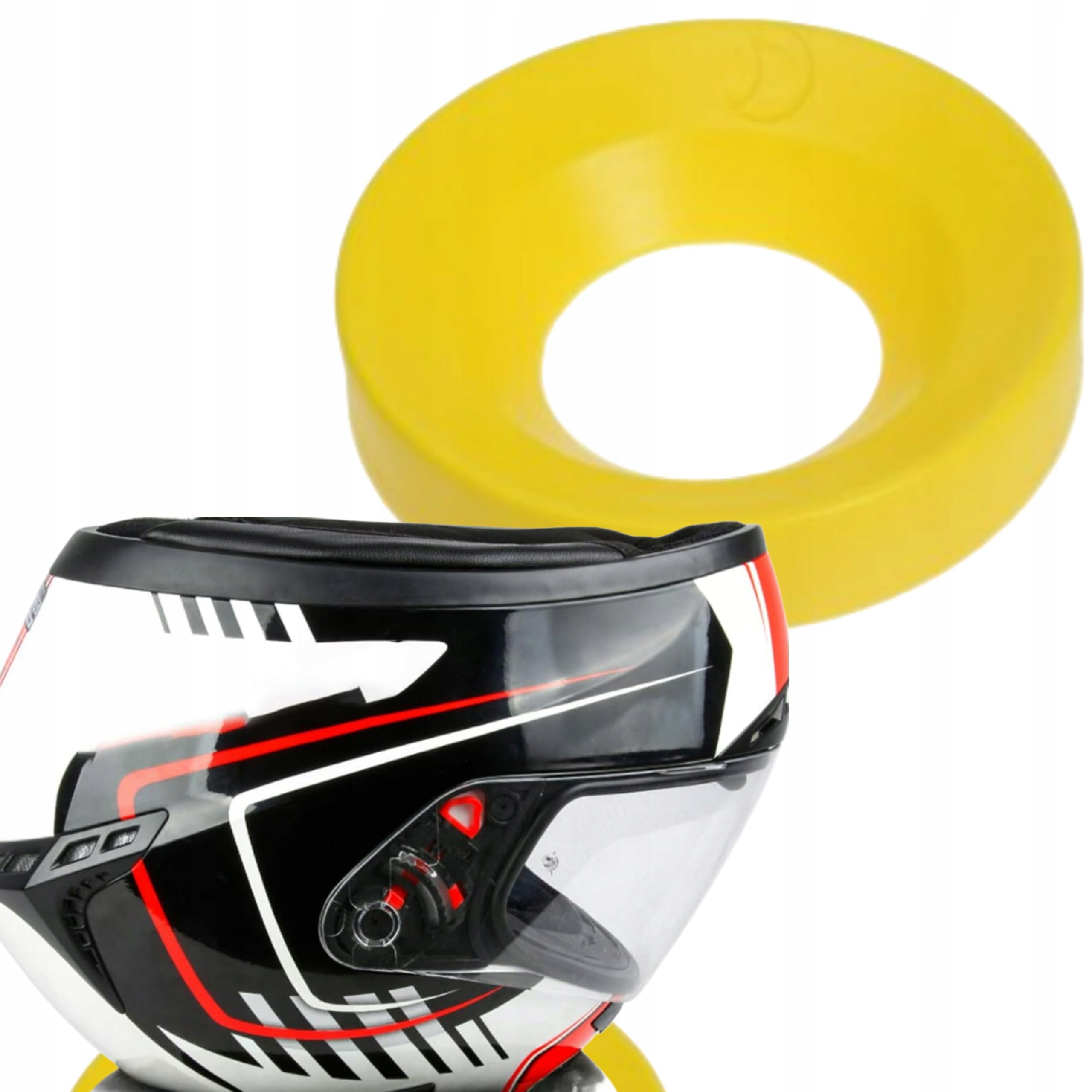 MOTORCYCLE HELMET STAND Service Universal Yellow